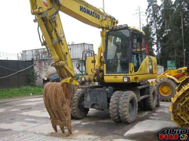 Колесный экскаватор Komatsu PW 180-7 выпуска 2007г 