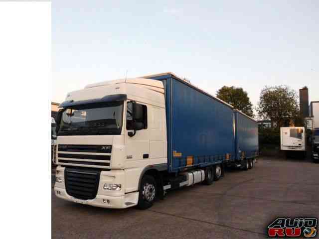 DAF XF, автопоезд штора 120кубов, все загрузки 