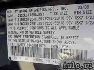 Acura RDX, 2008