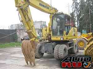 Колесный экскаватор Komatsu PW 180-7 выпуска 2007г