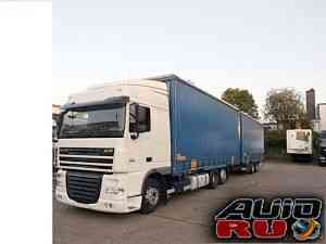 DAF XF, автопоезд штора 120кубов, все загрузки DAF XF, автопоезд штора 120кубов, все загрузки
