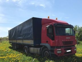 Сцепка iveco stralis и п/прицеп schmitz