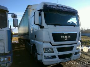 MAN TGX 18.400 + schmitz S 01 штора, борт