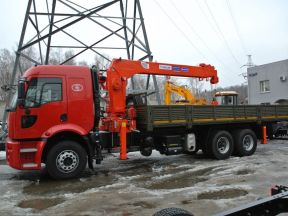 Борт Ford Cargo 2535 HR c кму Kanglim KS1256G-II