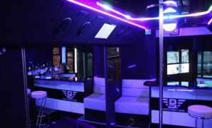 White party bus