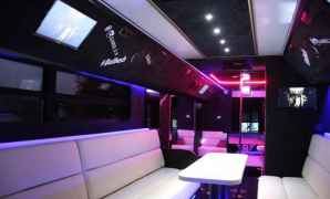 White party bus