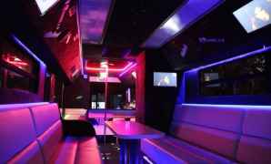 White party bus