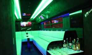 White party bus