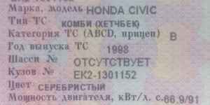 Honda Civic, 1998